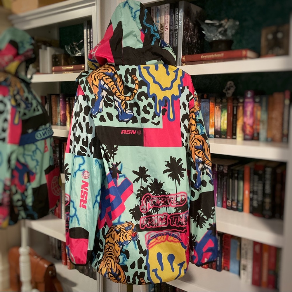 Reason Smilez Allover Print AOP Half-Zip Anorak - Picture 5 of 8